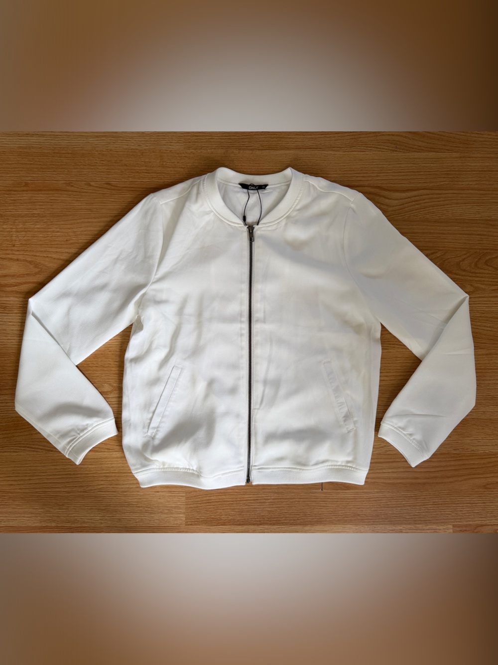 Only Women’s White Zip-Up Jacket